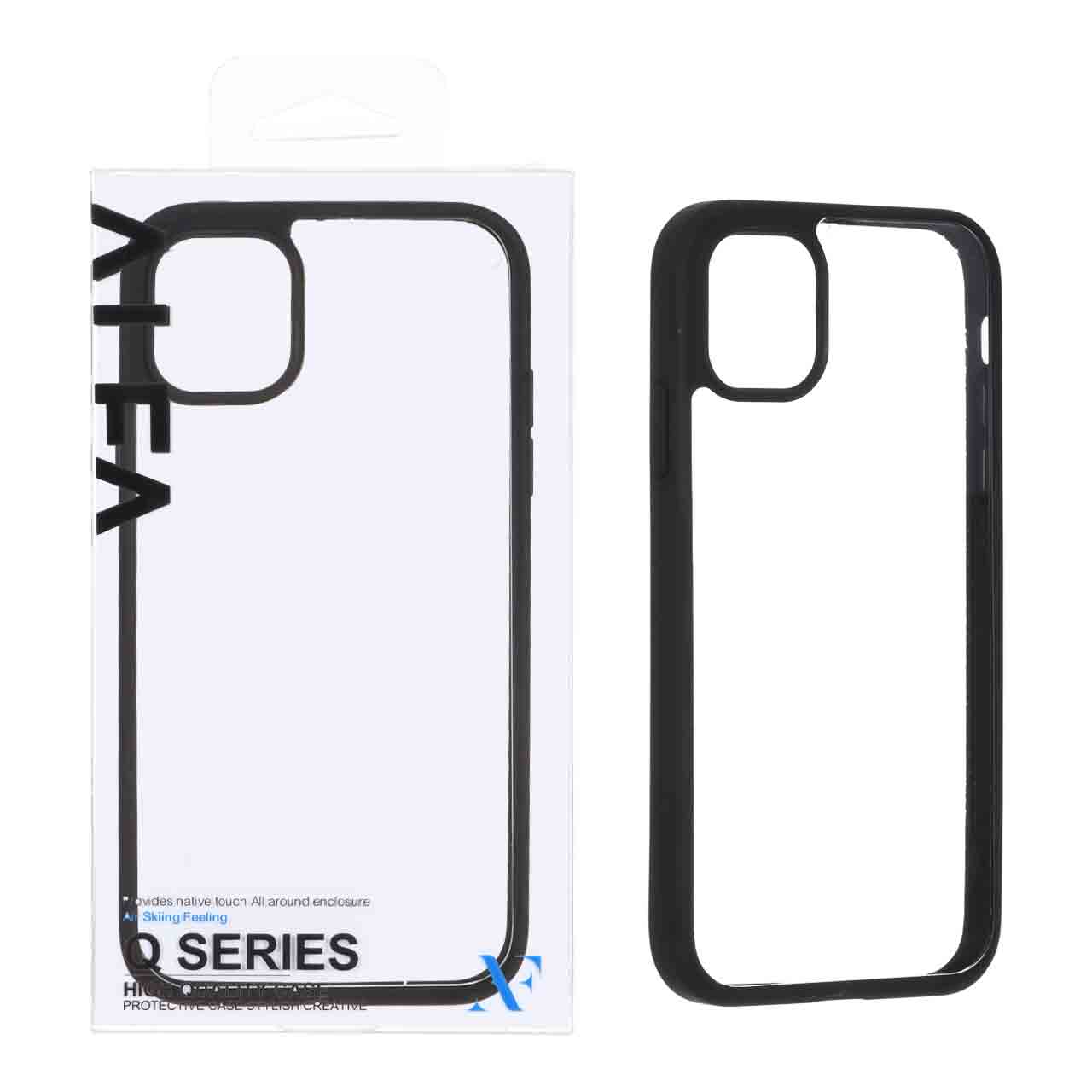 قاب اورجینال Q Series شفاف Alfa مدل Apple iPhone 11 - مشکی (پک دار)